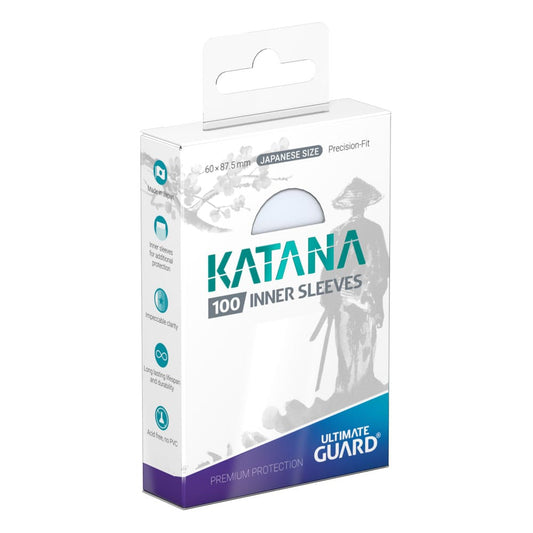 Ultimate Guard Katana Sleeves | Japanese Size | Transparent